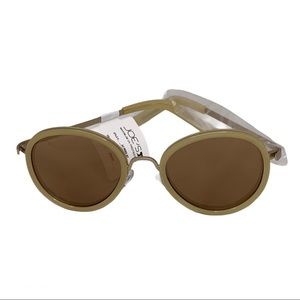 Joe’s Jeans Sunglasses Butterscotch Round JJ 6002 87 NWT